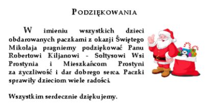 Podziekowania