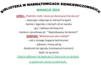 Oferta Bibliotek na wakacje