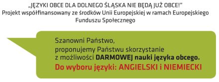 Języki obce dla Dolnego Śląska