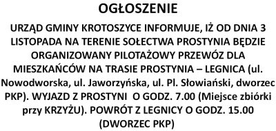 Prostynia przejazdy