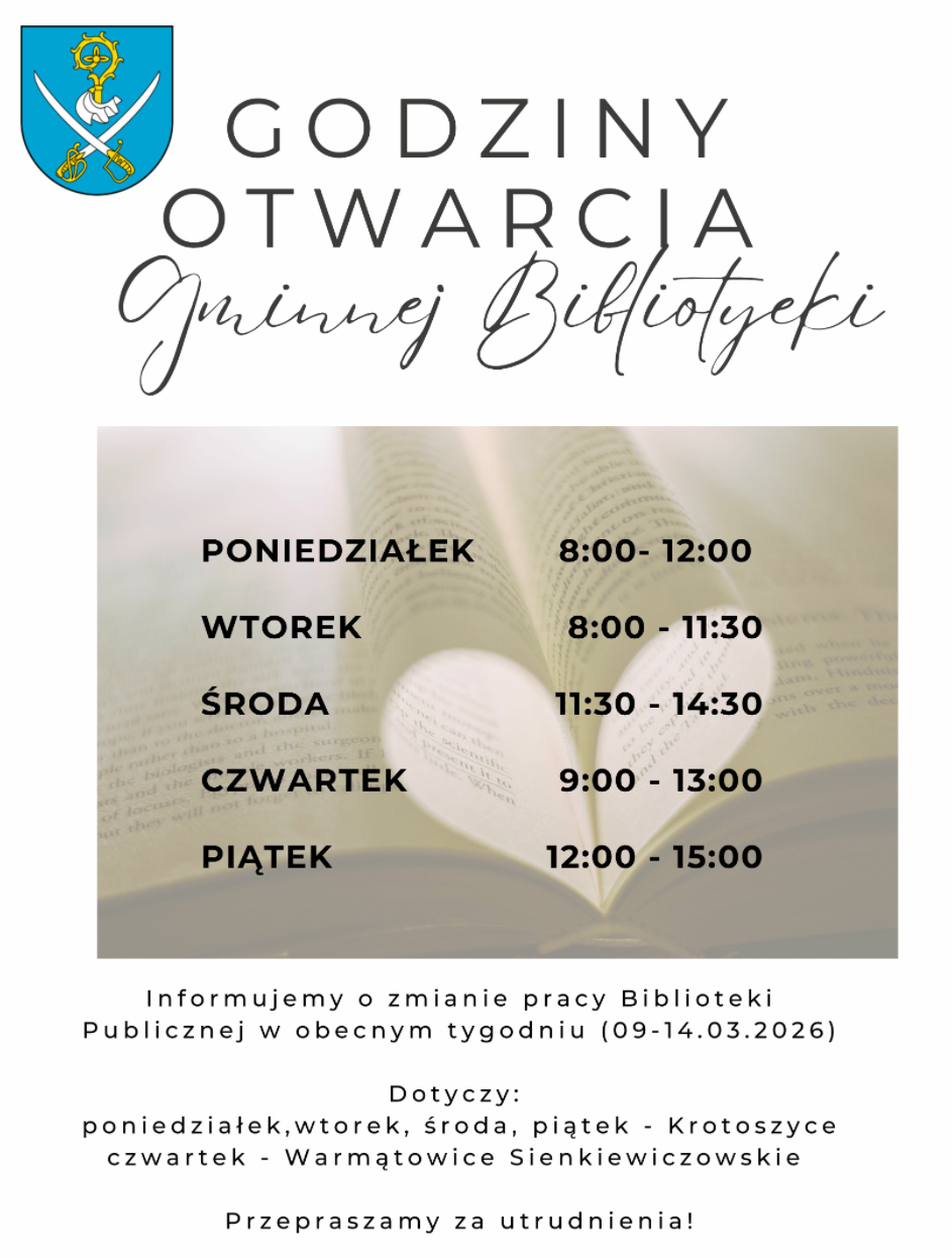 zmiana godzin biblioteka