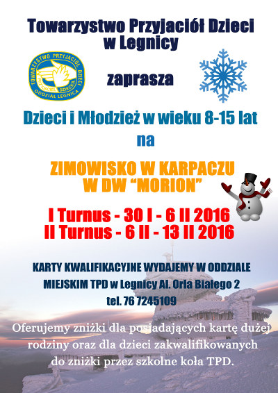 Oferta Zimowiska 2016