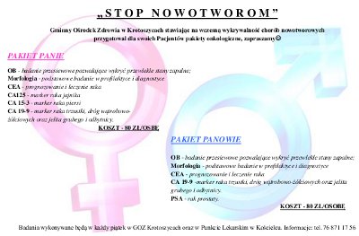 STOP NOWOTWOROM