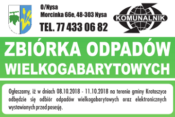 Zbiórka odpadów wielkogabarytowych