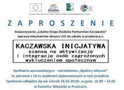 Zapraszamy do udziału w projekcie - Kaczawska Inicjatywa