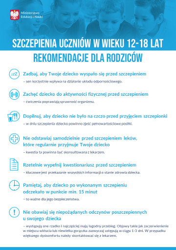 Sczepienia uczniów