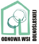 logo przedstawiający domek z napisem odnowa wsi