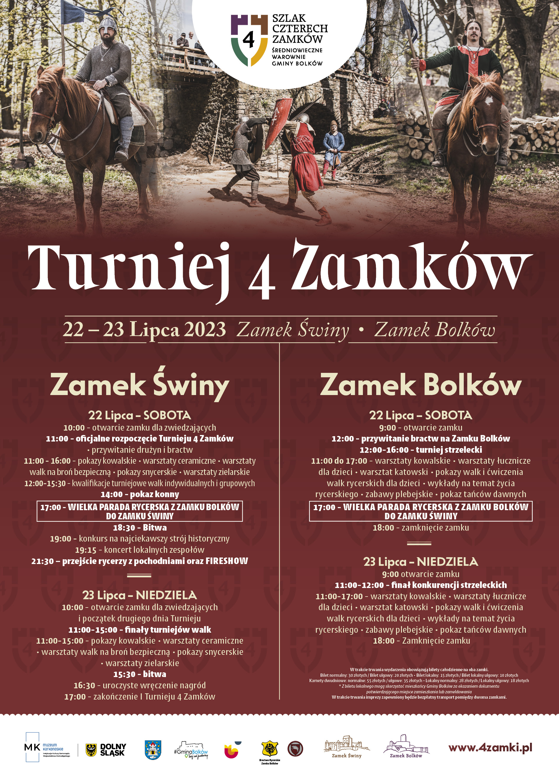 Turniej czterech zamkow plakat