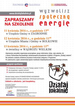 Działaj Lokalnie plakat