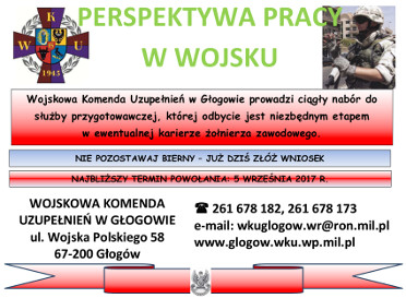 Plakat służba przygotowawcza