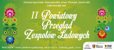 Plakat Przegląd Zespołów ludowych