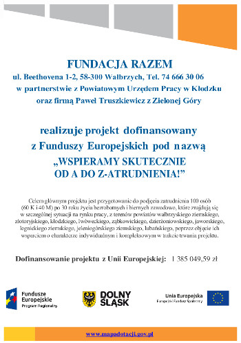 Plakat projekt z-atrudnienia