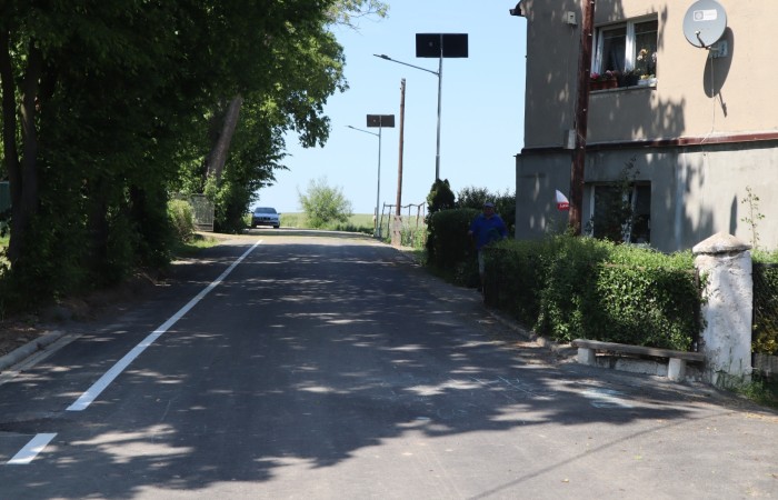 Przebudowana droga gminna