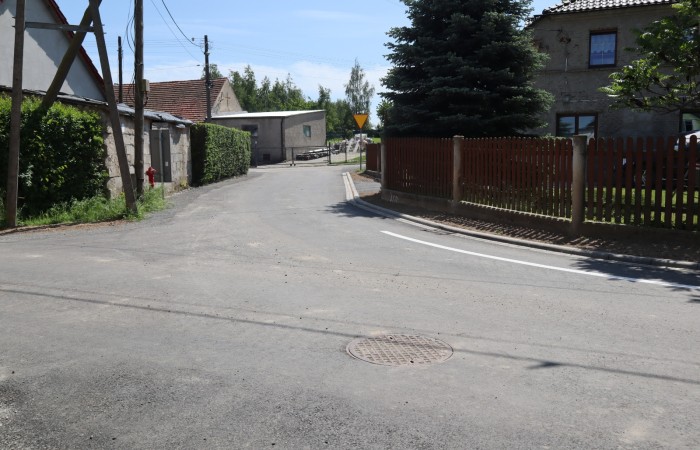 Przebudowana droga gminna