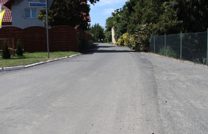 Przebudowana droga gminna