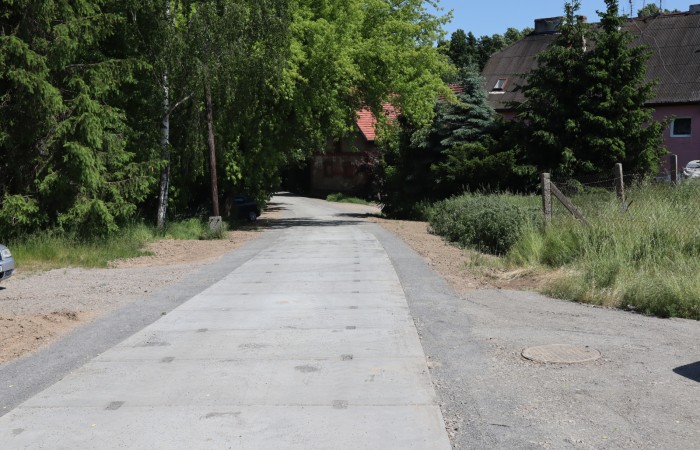 Przebudowana droga gminna