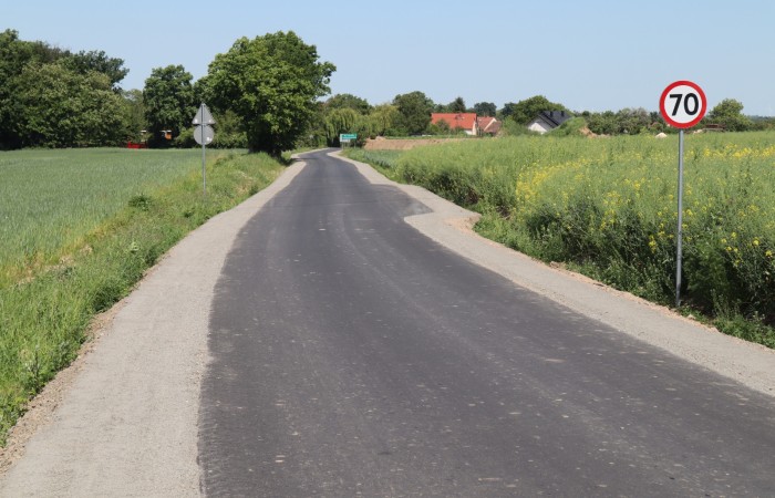 Przebudowana droga gminna
