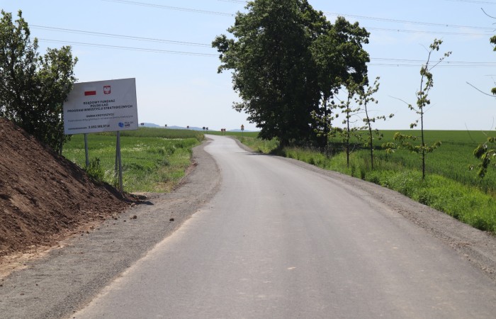 Przebudowana droga gminna